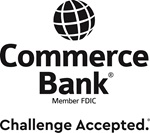 Commerce Bank(TM) Member of FDIC | Challenge Accepted.(R) Logo
