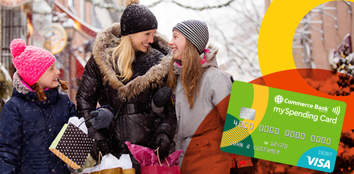 Family shopping together.