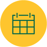 Calendar icon yellow