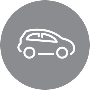Car icon grey