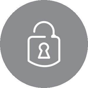 Gray lock illustration icon