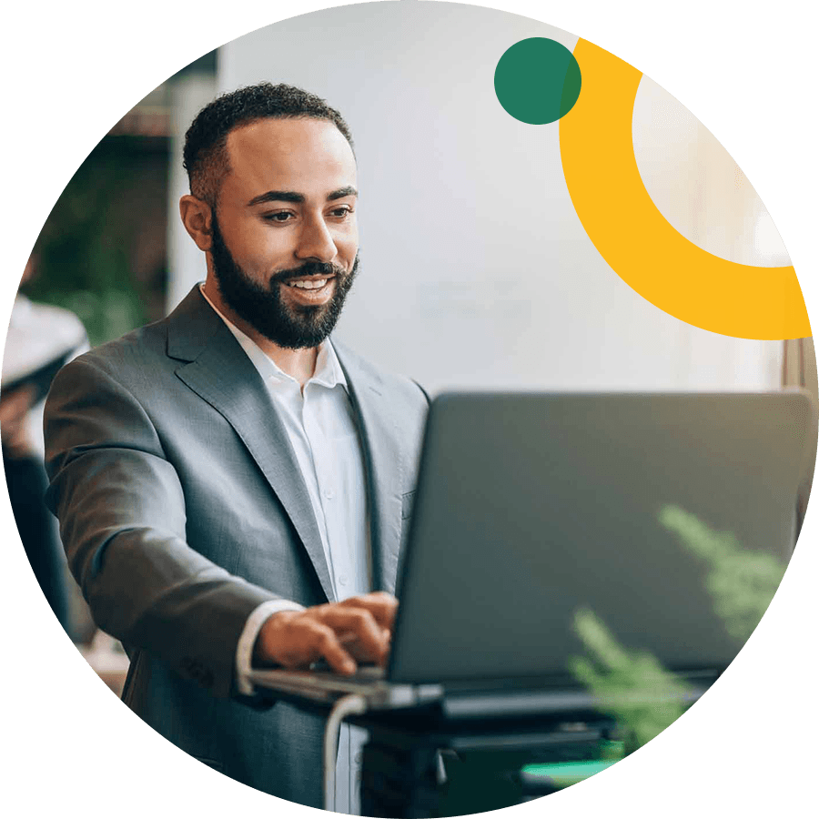 Business people consulting documents