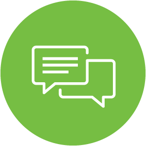 Message Bubbles icon green