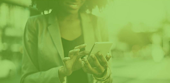 Woman using her phone