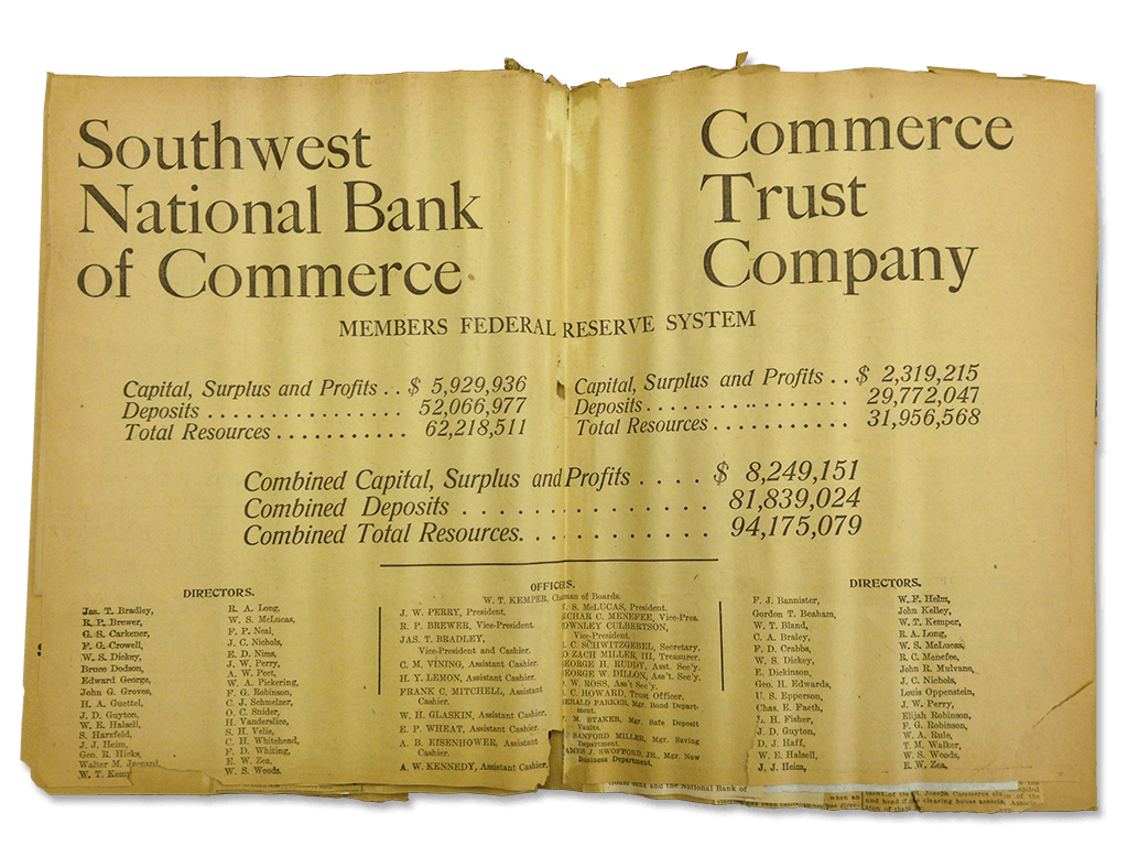 Commerce 150 Timeline Commerce Bank