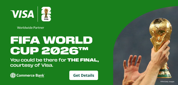 FIFA World Cup 2026(TM) You could be there for THE FINAL, courtesy of Visa | Get Details